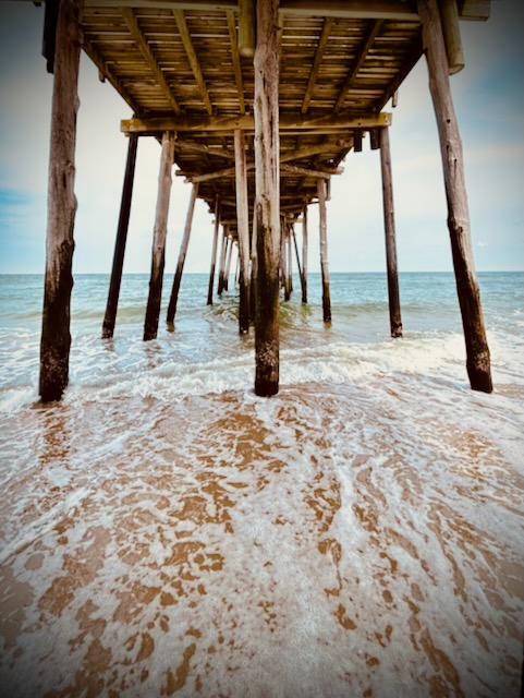 View under a pier