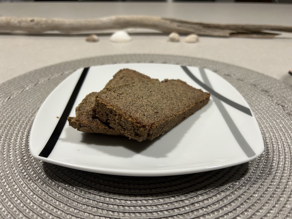 Plate of buckwheat bread